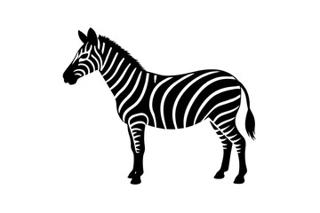 Fototapeta na wymiar zebra silhouette vector illustration