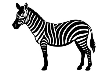 Fototapeta na wymiar zebra silhouette vector illustration