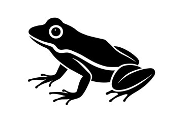 frog silhouette vector illustration