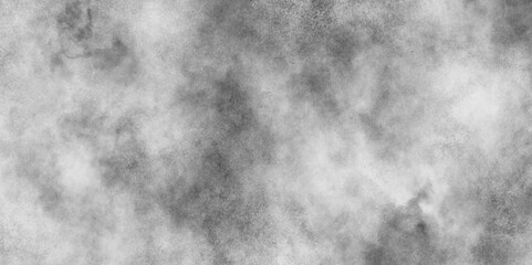 Silver ink and watercolor textures with black and white grunge texture, black and whiter background with puffy smoke and clouds, Grunge grey plaster large long surface with scratches.