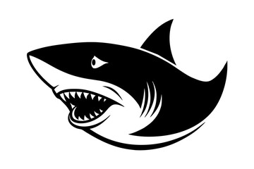 shark silhouette vector illustration