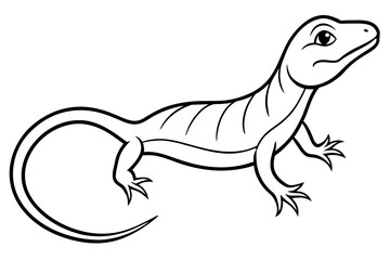 lizard silhouette vector illustration