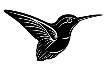 hummingbird silhouette vector illustration