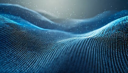 Serene Wave Patterns: Blue Stream Abstract Background