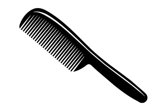 recommend clip art: hair comb silhouette vector illustration