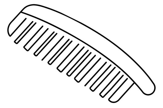 recommend clip art: hair comb silhouette vector illustration