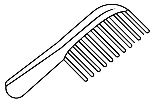 recommend clip art: hair comb silhouette vector illustration