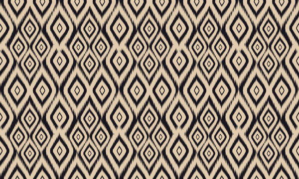 Ethnic abstract ikat art. Fabric Morocco, geometric ethnic pattern seamless color oriental. Background, Design for fabric, curtain, carpet, wallpaper, clothing, wrapping, Batik