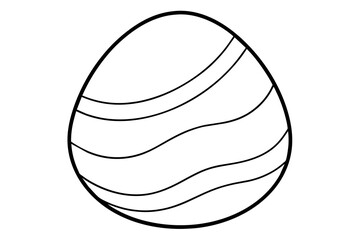 line art of a egg