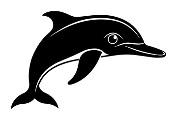 dolphin silhouette vector illustration