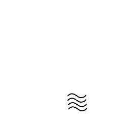 Abstract Wave Icon set in thin line style 