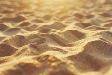 Fototapeta na wymiar Sandy Beach Covered in Sand