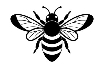 bumblebee silhouette vector illustration