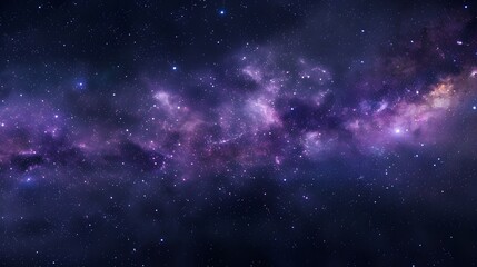 Gazing upon the cosmos under a starry night sky with Milky Way. - obrazy, fototapety, plakaty