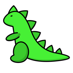 Illustration of Dino Toy design Filled Icon