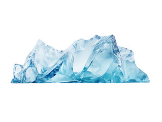 Iceberg isolated on transparent background, PNG available