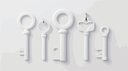 Key icon isolated on white background. Trendy and
