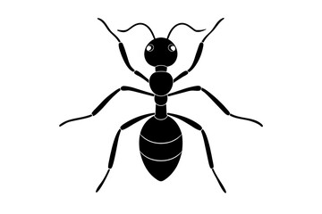 ant silhouette vector illustration