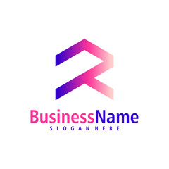 Letter R logo design vector. Creative Initial R logo concepts template