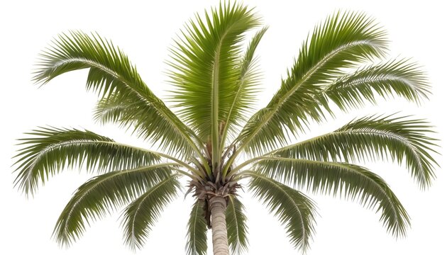 palm tree isolated on white background
