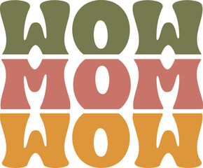 MOM Typography SVG T-shirt Design For Woman.