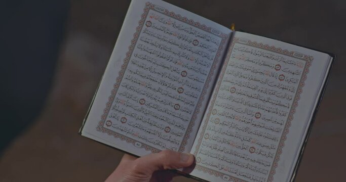 reading Surah from the holy Qur'an