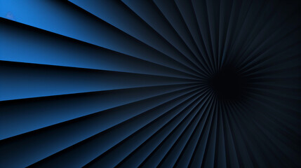 blue rays on black blank background