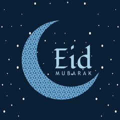 Obraz na płótnie Canvas eid mubarak logo design vector template