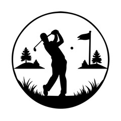 golf  Logo vector design illustration