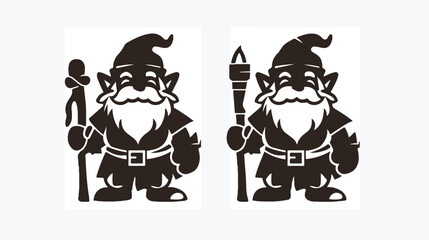 Dwarf icon or logo isolated sign symbol vector