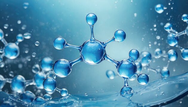 Blue Serum Analysis: Molecular Structure in Serum Background