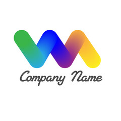 Company Name Logo Slogan Gradient