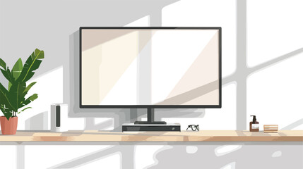 Flat screen lcd or oled plasma realistic illustration