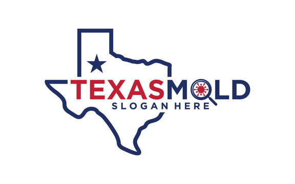 Texas mold logo design template