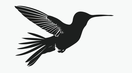 Flying Hummingbird Silhouette can use Art