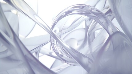 Sublime Swirls: Minimalist and transparent, layers swirl gently like a soft breeze through nature.