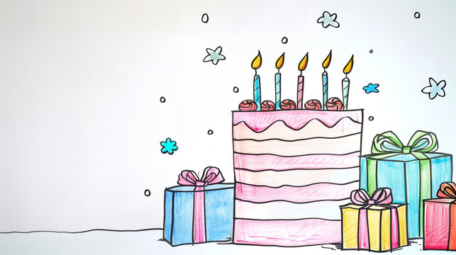 Birthday Gift Illustration