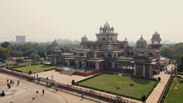  Aerial View: Albert Hall Museum, Jaipur, Rajasthan, India