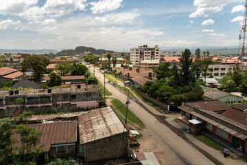 top view of the city of Naivasha