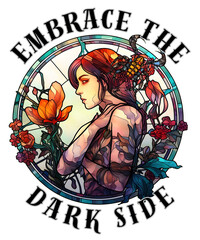 Obraz premium Embrace The Dark Side. scorpio astrology