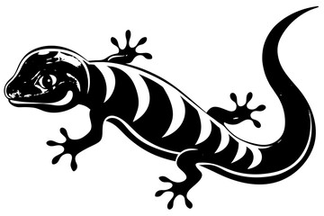 illustration of a silhouette of a lizard