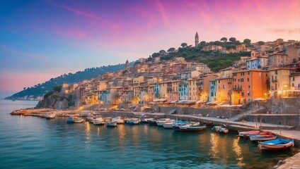 Fototapeta premium panorama of the town