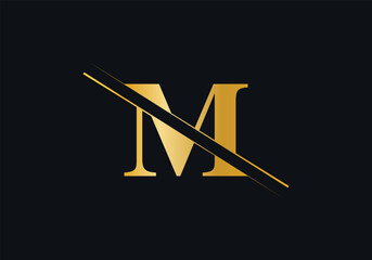 M Letter Initial Logo Design And Vector Template
