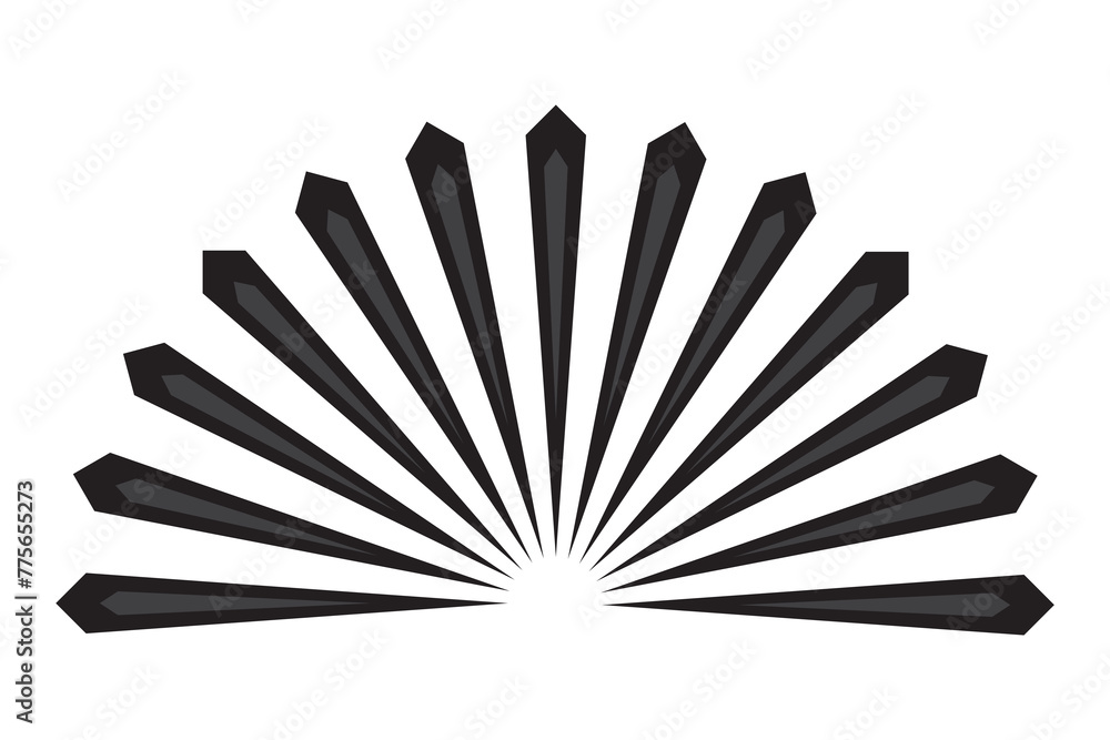 Poster sunburst design elements collection. circular beams vector. sun rise light round decoration elements