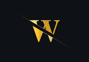 W Letter Initial Logo Design And Vector Template
