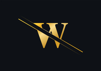 W Letter Initial Logo Design And Vector Template