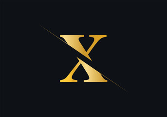 X Letter Initial Logo Design And Vector Template