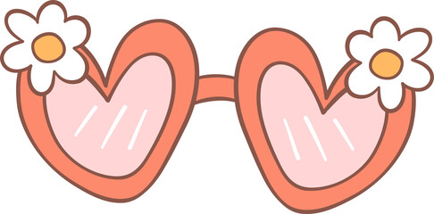 Groovy retro summer sun glasses