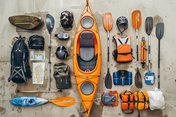 High angle of Kayaking tool set 