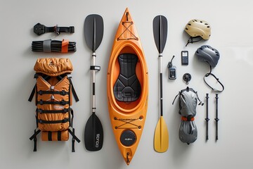 High angle of Kayaking tool set 